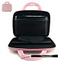 Philips PET741B/37 Portable DVD Player with 7-Inch LCD Kroo 11275 Cube Case Carrying Briefcase Special Edition Pink + Includes a 4-inch Determination Hand Strap