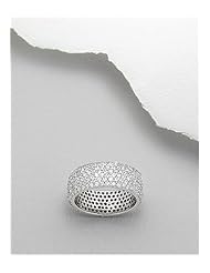 CZ Ring In 92.5 Sterling Silver