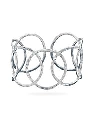 Hammered Open Circle Cuff