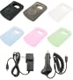 Sandisk Sansa Clip 1gb 2gb 4gb Premium Silicone Skin Case Cover - Bundled with 12v Rapid Premium Car Charger and Home Travel Wall AC Adapter Charger - 6 Color Choices