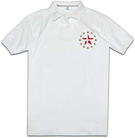 Men's Denmark &amp; Stars Polo Shirts Collared Jersey Polo