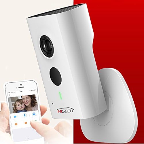 HISECU Wireless IP Camera, 3-Megapixel HD IP Security Surveillance Camera Indoor, 2 Way Audio CCTV Camera with IR LED up to 33ft (10M), Super Wide 120° Viewing Angle Lens