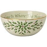 Lenox Holiday Sentiment Bowl, Home is Where the Heart Is