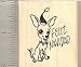Feliz Navidad Chihuahua Rubber Stamp - Wood Mounted