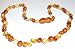 Bouncy Baby BoutiqueTM Baltic Amber Teething Necklace - Baroque Honey & Lemon 2x1 Pattern