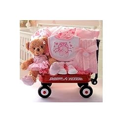 Beary Ballerina Baby Gift Basket with Wagon