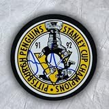 Jaromir Jagr Pittsburgh Penguins Autographed 1992 Stanley Cup Hockey Puck