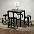 Honey Brown & Antique Black with Sand Through Terra Cotta Gathering Table