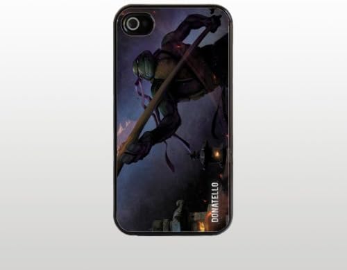 Donatello Snap-On Case for Apple iPhone 4 4s - Hard Plastic - Black - Cool Custom Cover - Teenage Mutant Ninja Turtles