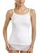 Flexees Women's Flexees Fat Free Dressing Lace Trim Tank,White,Small