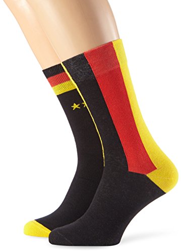 MyWay Unisex Socken Fan-Edition Deutschland, 2er Pack, Mehrfarbig (Germany 910), 43/46
