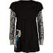 HURLEY Stamped Babydoll Girls Top