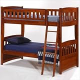 Cinnamon Twin Bunk Bed in Cherry