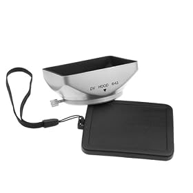 Mennon DV-b 43 43mm Digital Video Camcorder Lens Hood with Thumb Lock Mount, Silver by Mennon