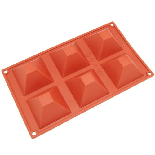 More image Freshware 6-Cavity Pyramid Silicone Mold and Baking Pan