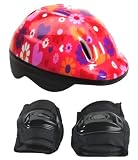 Universal Hearts & Flowers Helmet/Combo Pad Set Girls