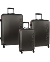 Nautica Ahoy 3 Piece Hardside Spinner Outer Shell Set (28"/ 25"/ 21")