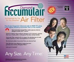 8x30x1 (7.5 x 29.5) Accumulair Diamond 1-Inch Filter (MERV 13)