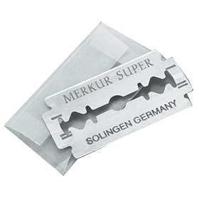 Merkur Stainless Platinum Safety Razor Blades 10 Pack