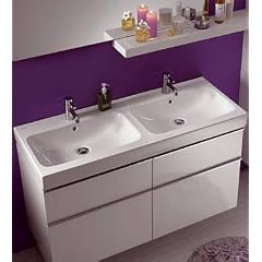 Keramag iCon Doppelwaschtisch wei�