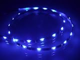 【JSP】側面発光LEDテープ・60cm30灯・青色発光・黒ベース