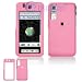 Pink Rubber Feel Snap-On Cover Hard Case Cell Phone Protector for Samsung Behold T919