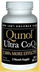 Qunol Ultra CoQ10 100 mg 300% More Effective Water and Fat Soluble, 60 Softge