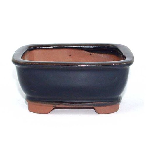 10.5cm Bonsai or Accent Pot - Dark Blue  Lip 