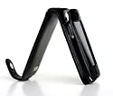Black Prima iPhone Premium Leather Flip Style Case for 3G