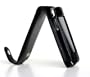 Black Prima iPhone Premium Leather Flip Style Case for 2G