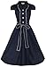Lindy Bop Women's Norma 1940's WW2 Landgirl Pinup Tea Dress