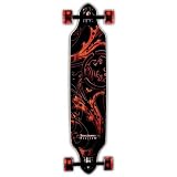 Never Summer Descent Longboard Red/Black, 39x8.5in
