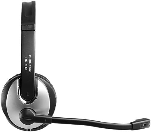 Durherm DR-H10 Computer PC Laptop Notebook Desktop Headphone Headset w/ Noise Canceling Boom Mic Microphone