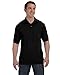 Men's 7 oz Hanes STEDMAN Cotton Pique Polo, Black, Medium
