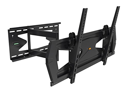 Black Full-Motion Tilt/Swivel Wall Mount Bracket with Anti-Theft Feature for JVC Emerald Series w/ Roku EM65FTR 65