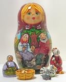 Russian Nested Dolls - Russian Fairytale - 3 piece set