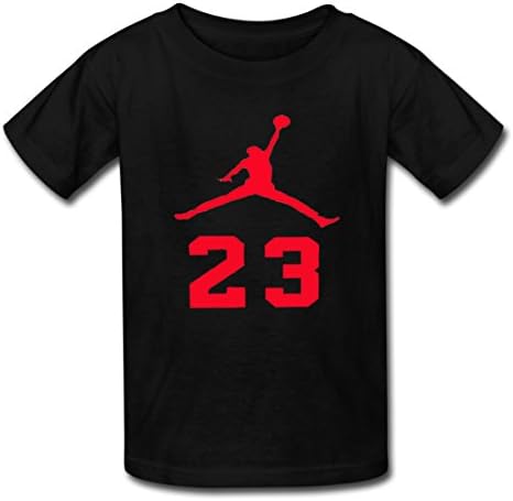 Letjoy Michael Jordan Logo Kid's Classic T-shirt L Black