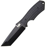 Heckler and Koch Conspiracy Folding Knife with Plain-Edged Coated Blade (Black, 6.9-Inch)