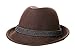 Alpine Holiday Oktoberfest Wool Bavarian Fedora Hat - Brown - Medium (7 to 7 1/8)