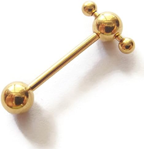 One Piece 14g 5/8 16mm Tongue Rings Ring Bar Barbell Stud Body Piercing Jewelry
