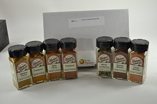 Exotic Indian Spices and Blends: Set of Seven