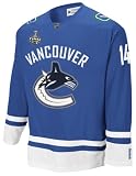 NHL Men's Vancouver Canucks Alexandre Burrows Stanley Cup Jersey (Blue, Small)