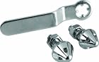 Anti-Theft Chrome License Plate Fasteners