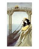 Asian Fish Nets - Artist: Japanese Woodblock - Art Print on Canvas - Image Size: 10.25 by 18.00 inches Art Print on Canvas