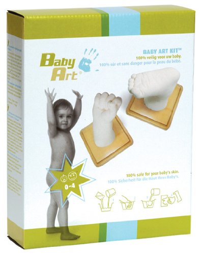Baby Art 34120004 - Kit für Hand oder Fußabdruck 3D, natural (holzfarben)