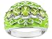 1.09CTW PERIDOT WITH GREEN EPOXY STERLING SILVER RING