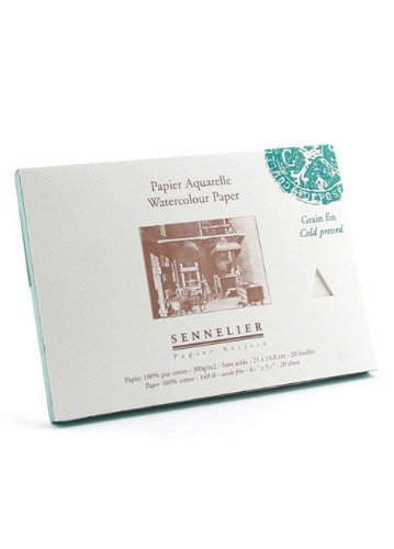 Sennelier Watercolor Paper Block 8.25x5.25 Cp