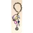 Home Blessing - Sturdy Multi-Color Nylon Strings - Multi-Color Crystal Shaped Beads - Saint Benedict Medals - Saint Benedict Crucifix - 10" Total Length - Made in Italy