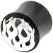 11/16 Organic Black Horn Flame Plug