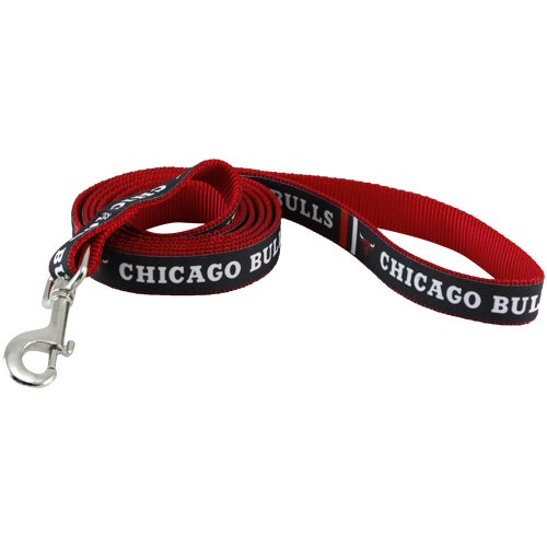 NBA Chicago Bulls 6' Black-Red Dog Leash
